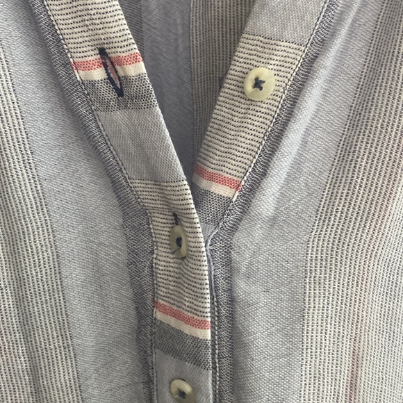 free people button down plaid stripe tunic dress!! - Picture 3 of 4